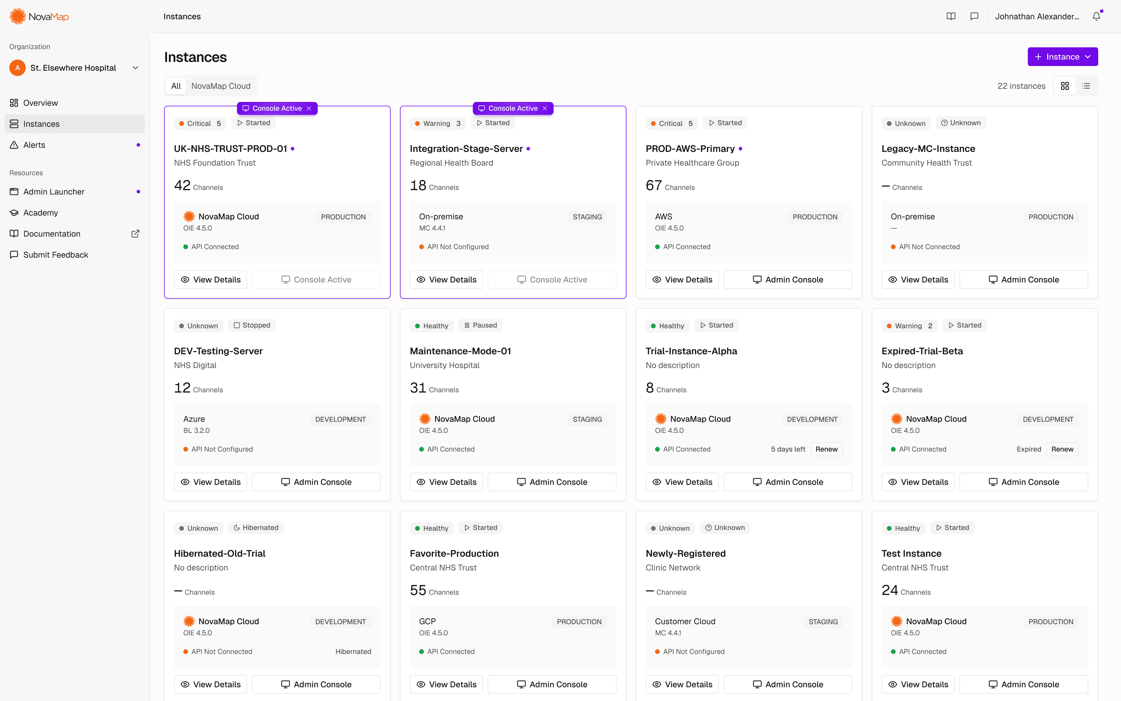 NovaMap Dashboard